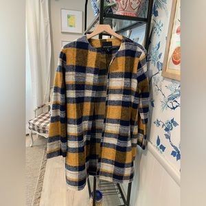 Cynthia Rowley plaid sweater jacket